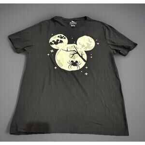 Mickey Mouse Glow In The Dark Halloween Moon Ears T-Shirt Men’s Medium